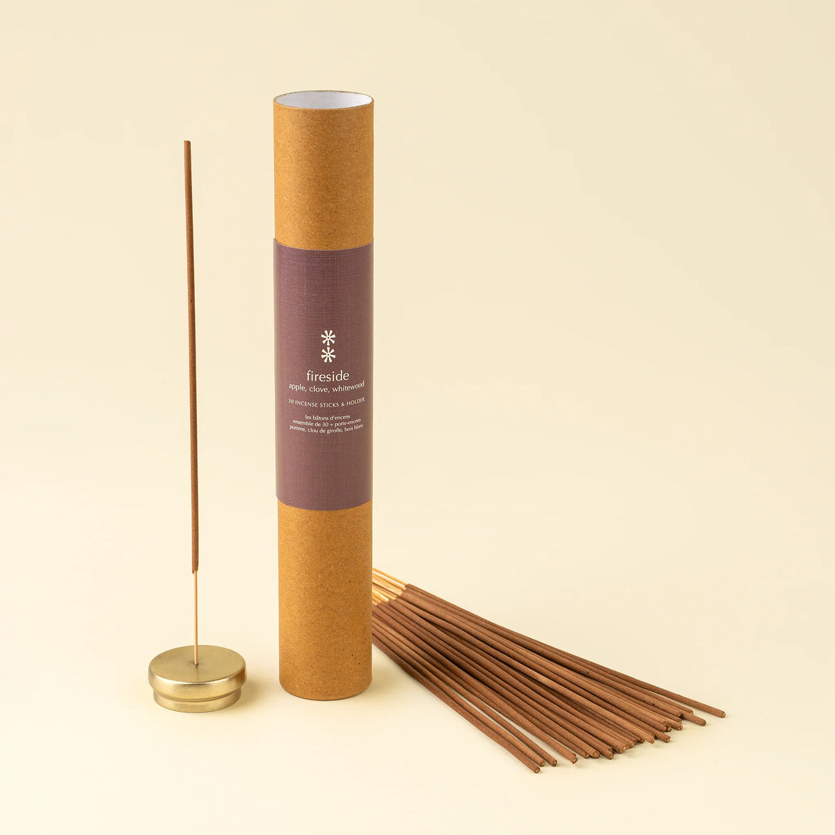 Fireside Incense Set/30 Sticks + Holder