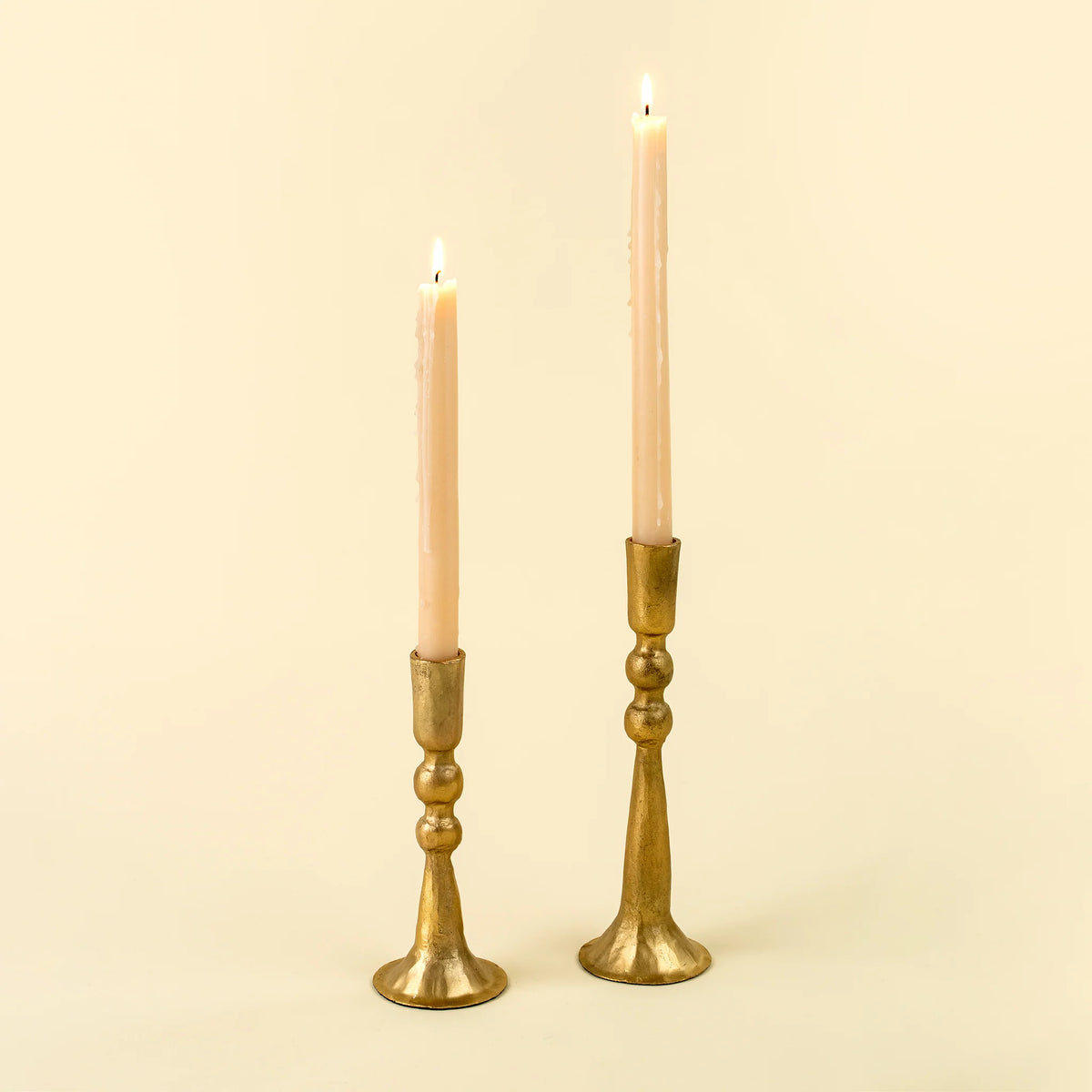 Caldera Forged Candlestick - Gold