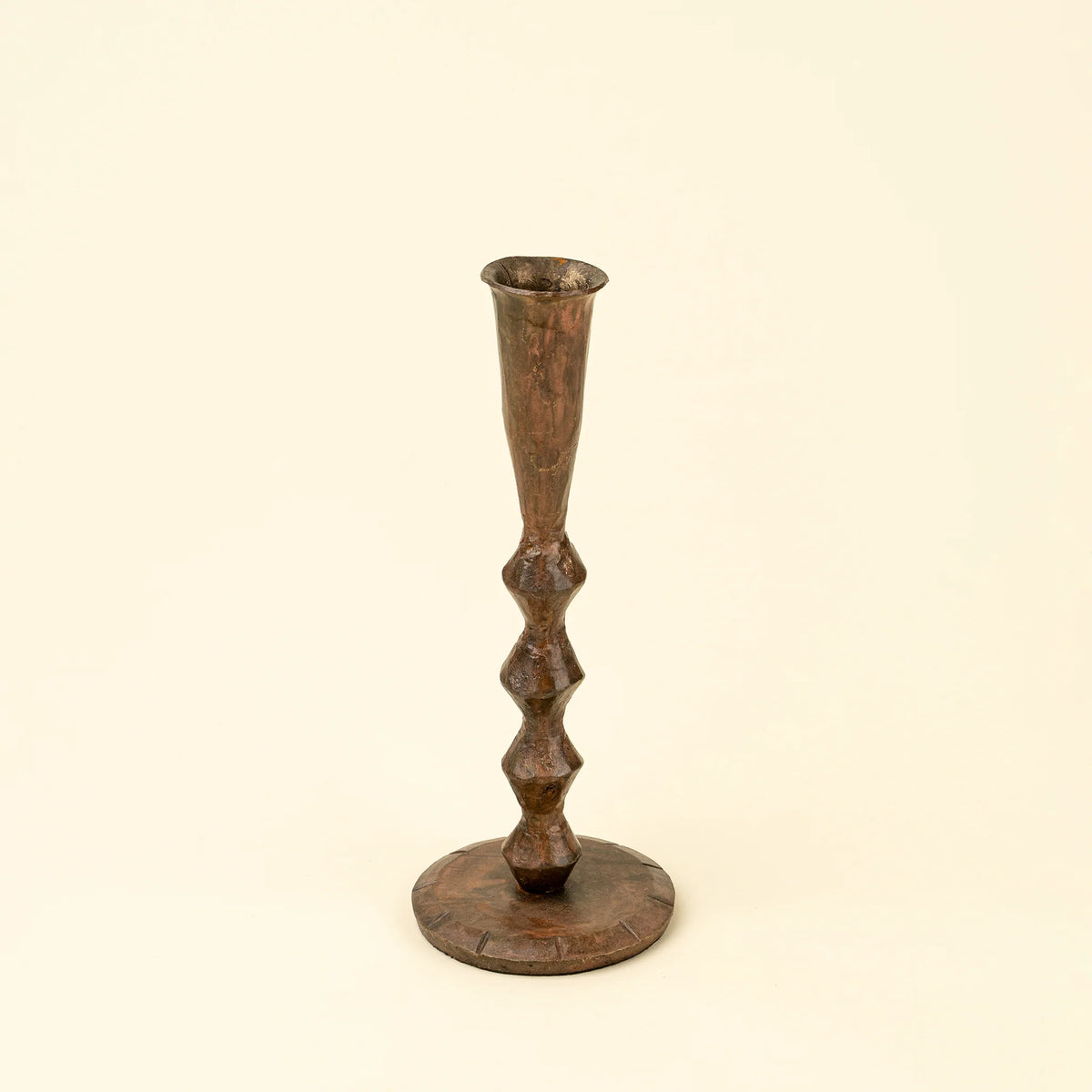 Ember Forged Candlestick - Rustic Brass