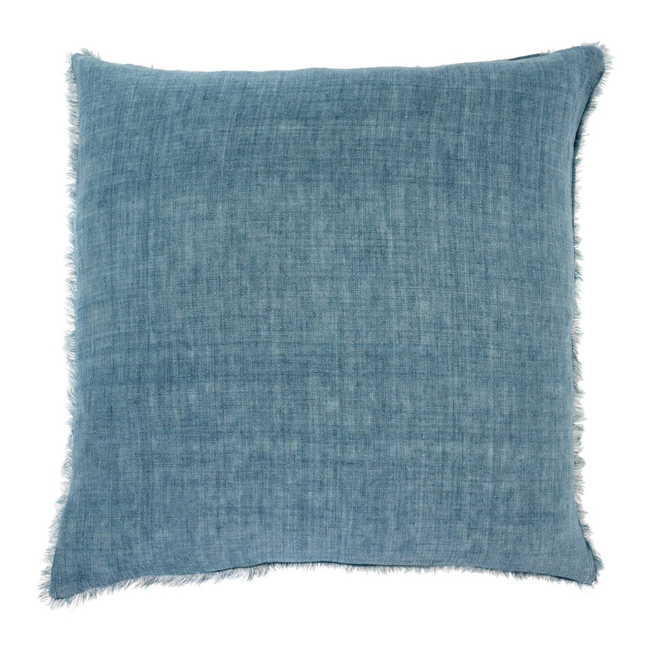 Lina Linen Cushion-Arctic Blue