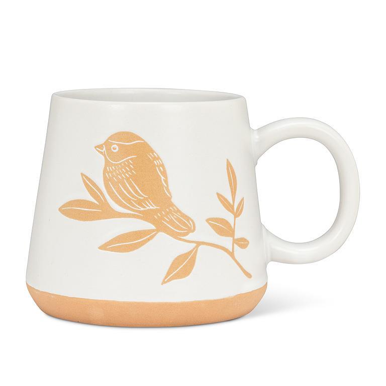 Oversized Mug w/Birds on Branch - 17oz