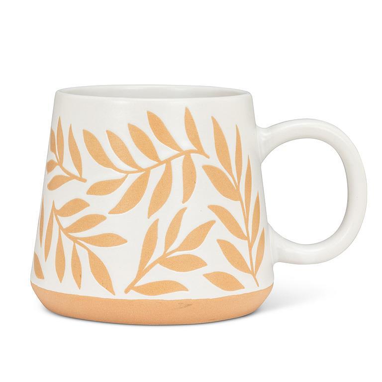 Oversized Mug w/Leaves - 17oz
