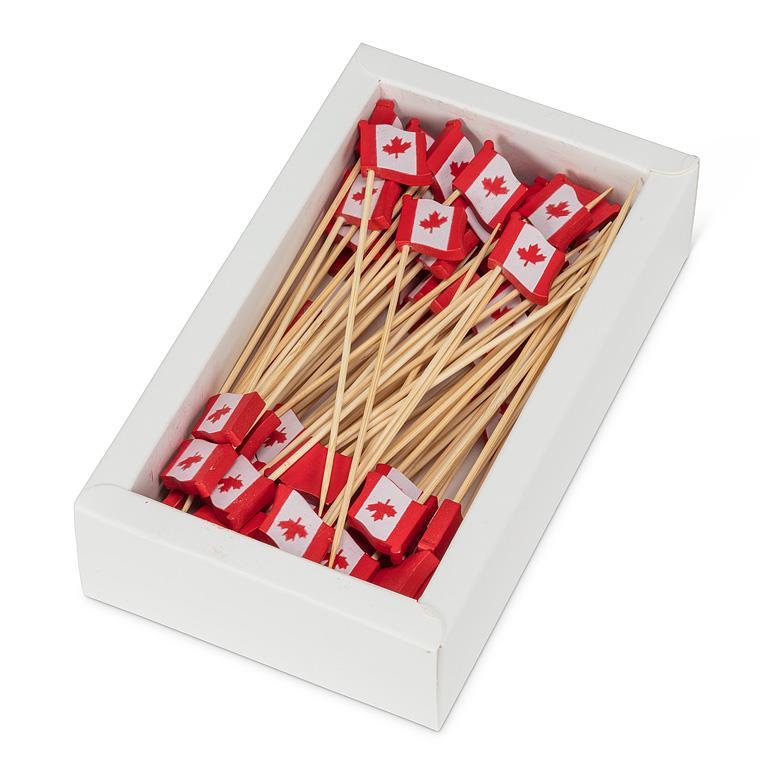 Canada Flag Pick - 80 pc