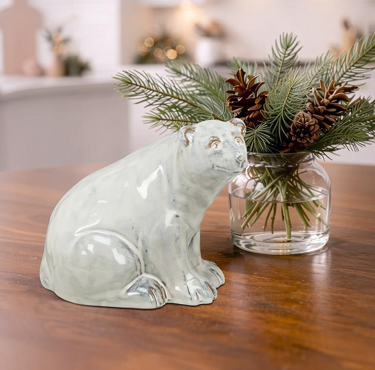 Sitting Polar Bear - 5"H