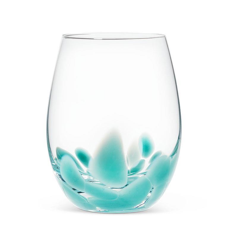 Fused Dots Stemless Wine Glass - 18oz