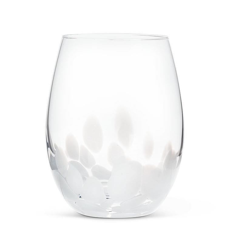 Fused Dots Stemless Wine Glass - 18oz