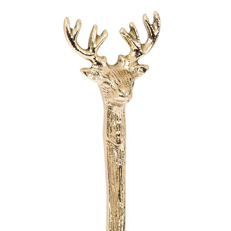 Stag Head Pate Spreaders - Gold-6"L