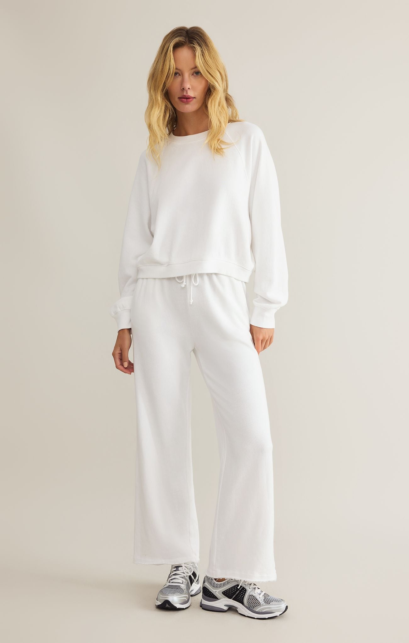Huntington French Terry Pant - White