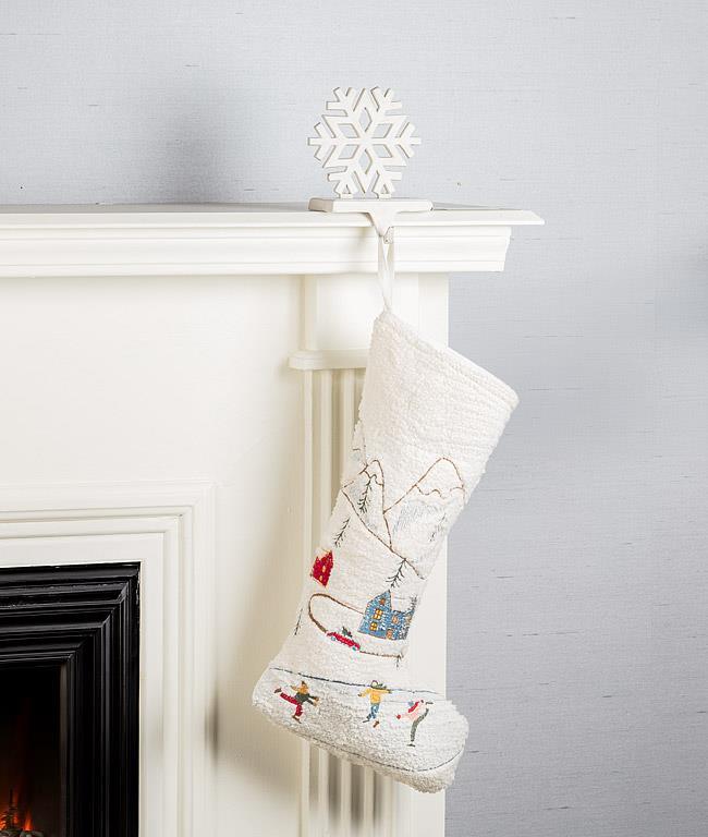 Skating Village Stocking - 22"L
