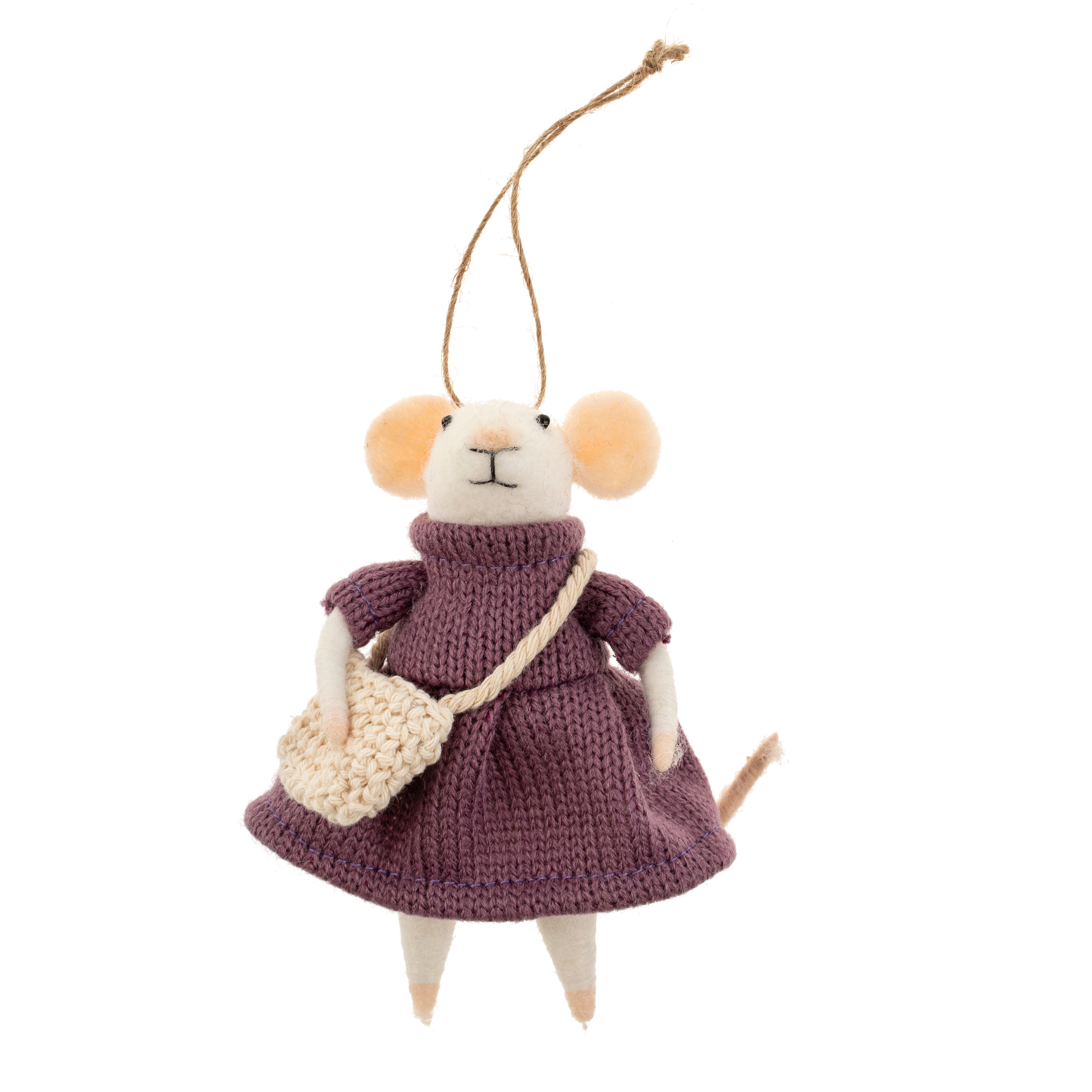 Craft Fair Carla Mouse Holiday Ornament