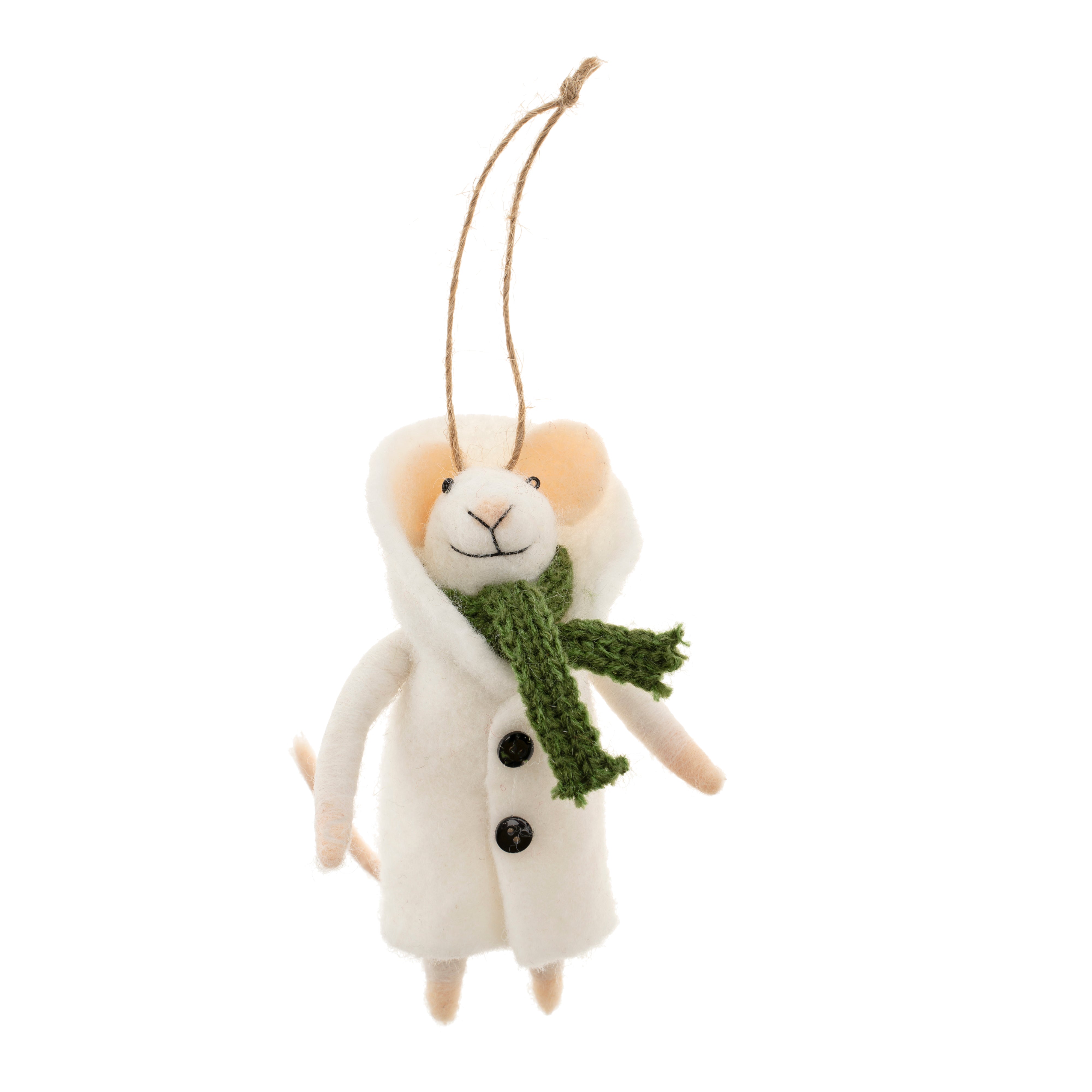 Overcoat Odette Mouse Holiday Ornament