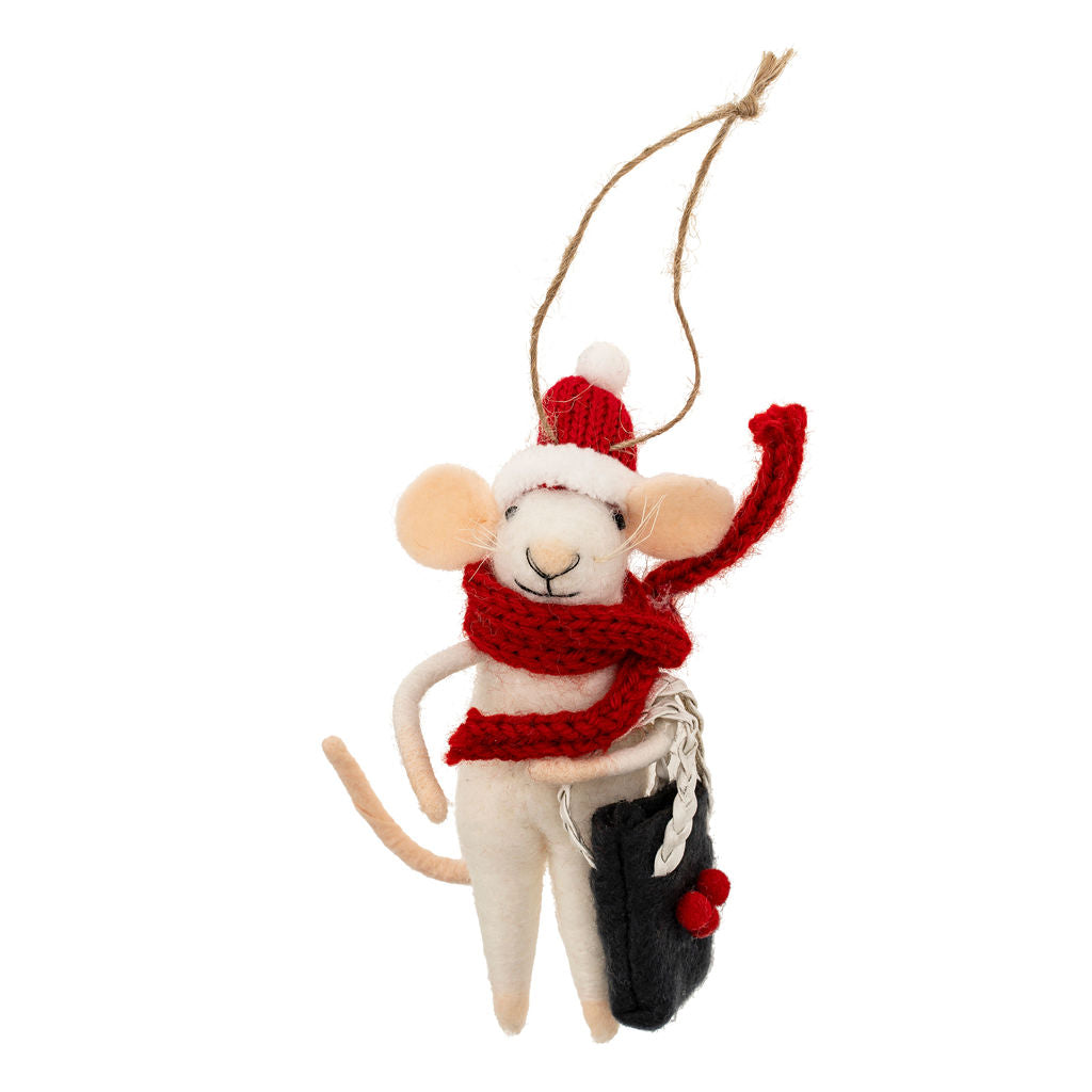 Yuletide Yohan Mouse Holiday Ornament
