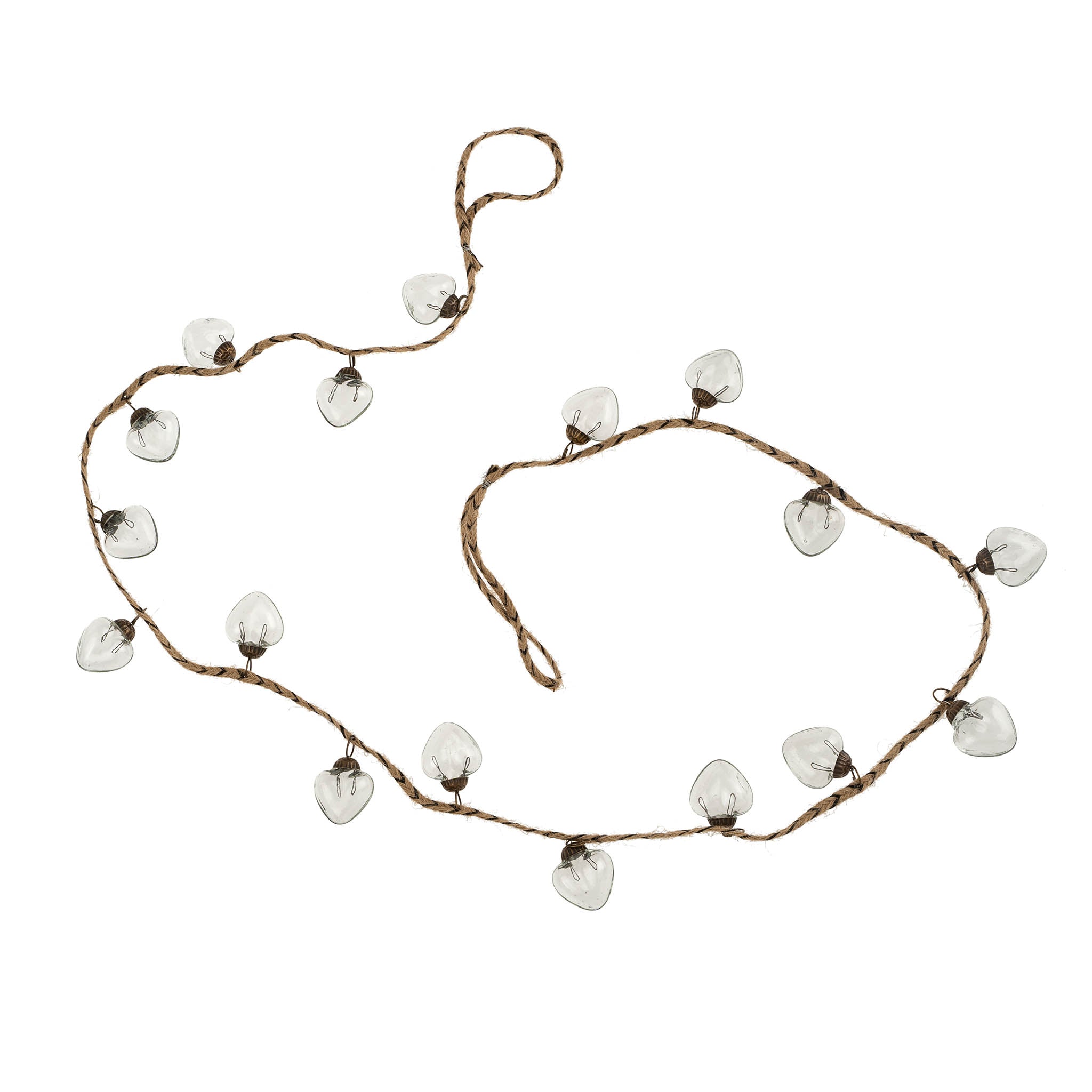 Glass Heart Bauble Garland