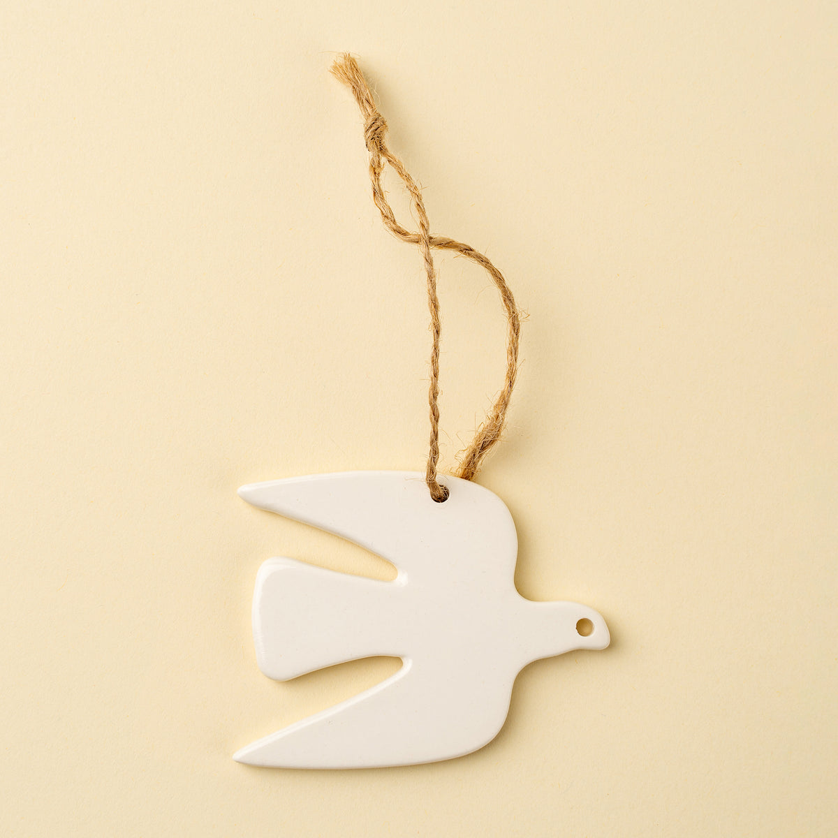 Porcelain Dove Holiday Ornament