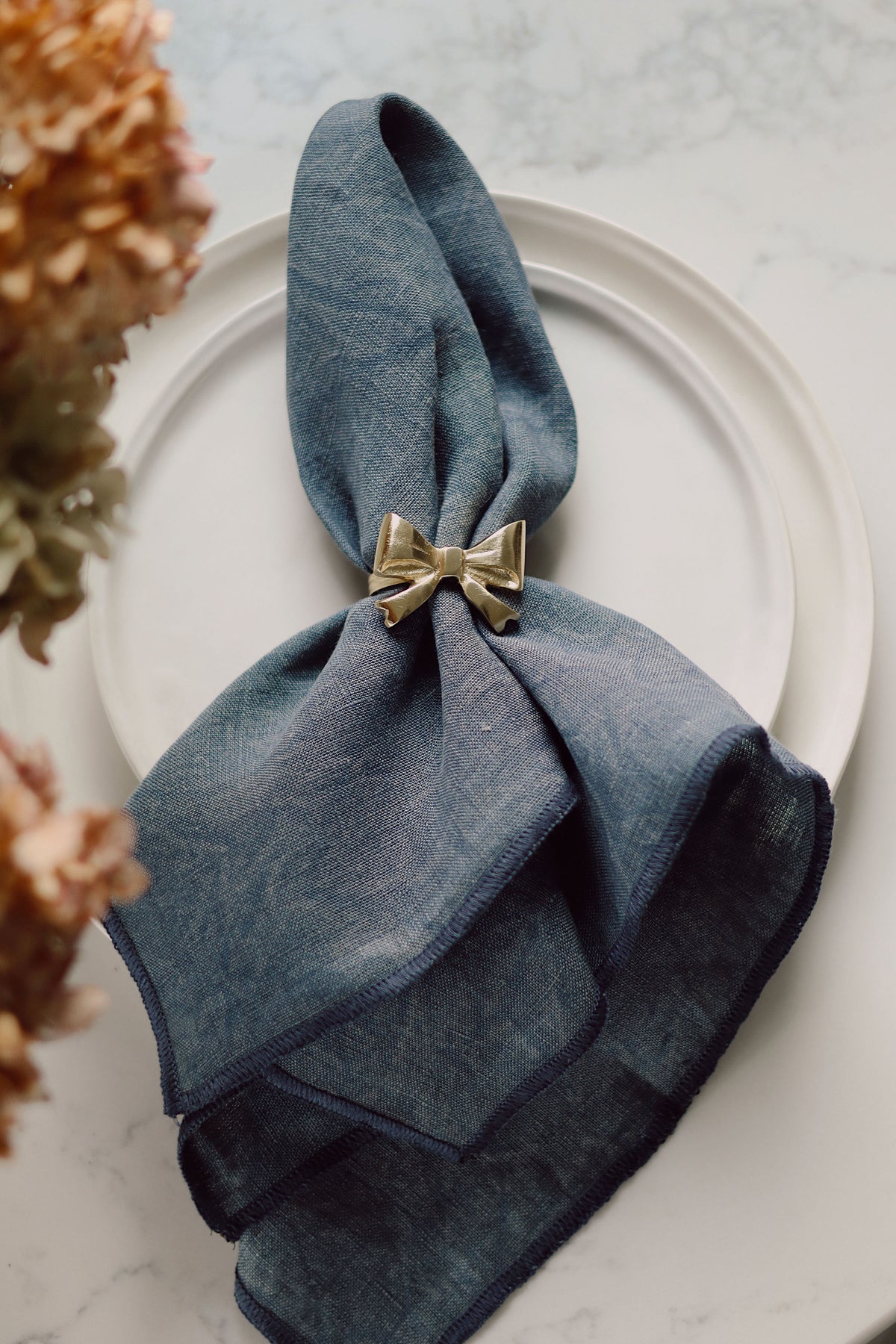 Bow Napkin Ring - Gold