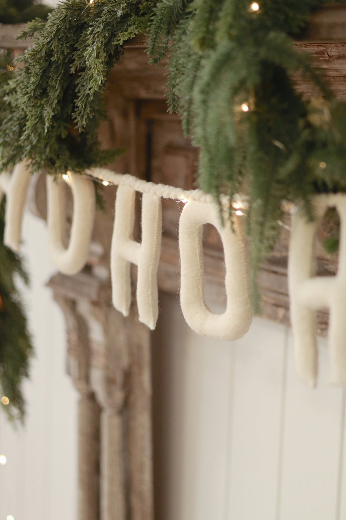 Ho Ho Ho Felt Garland - 50"