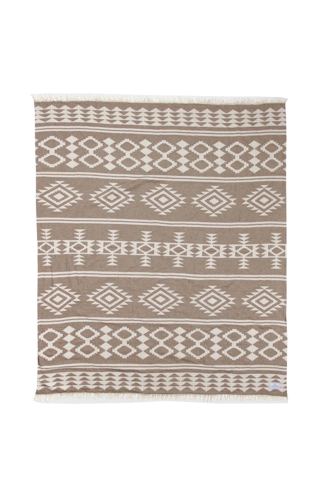 The Beach Fleece Lined Throw - Walnut