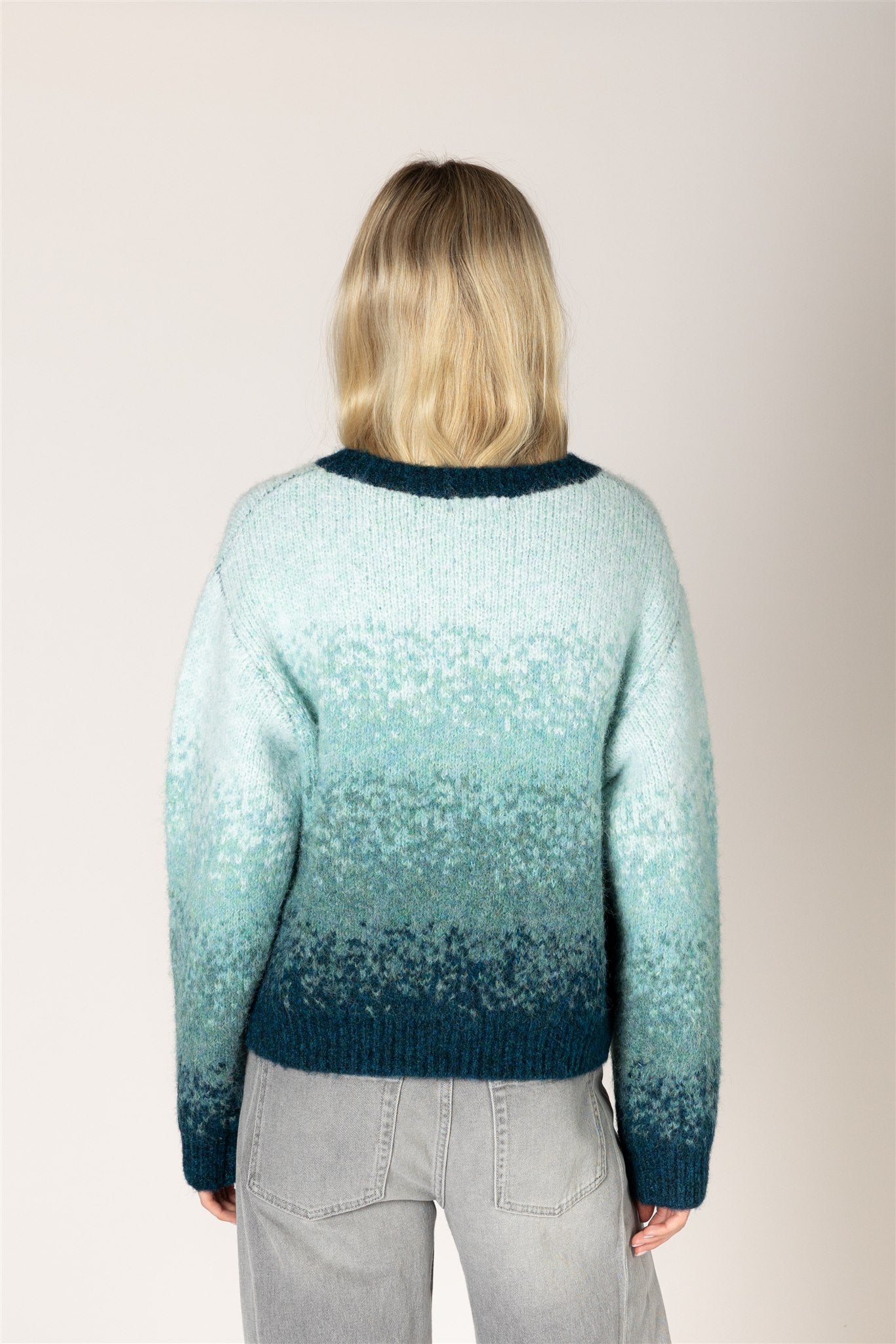 Ellie Luxe Cardigan - Teal Fade