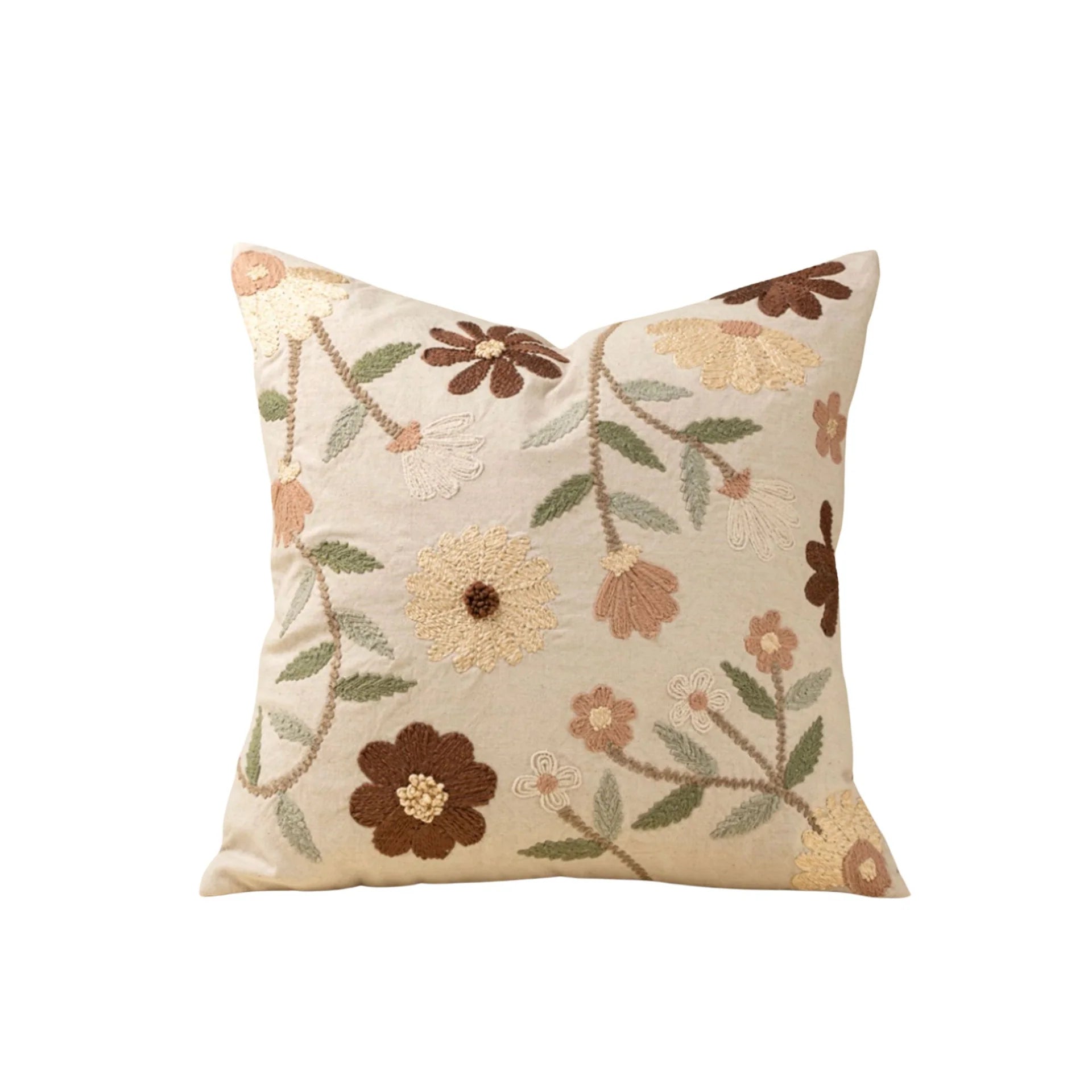 Florence Embroidered Pillow - 20x20