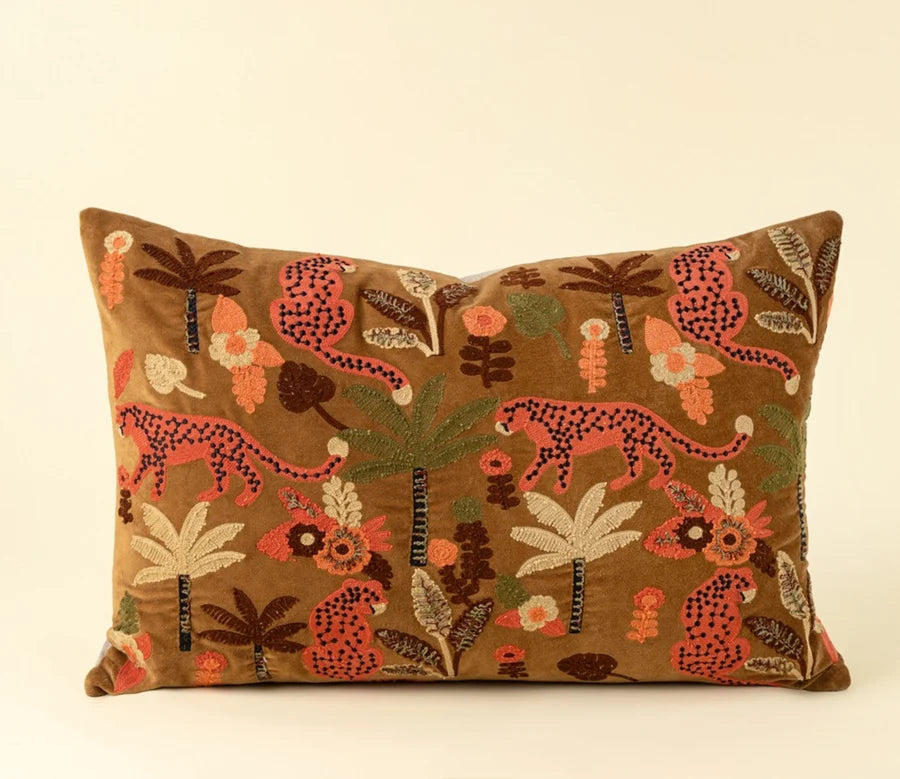 16x24 Velvet Jungle Pillow