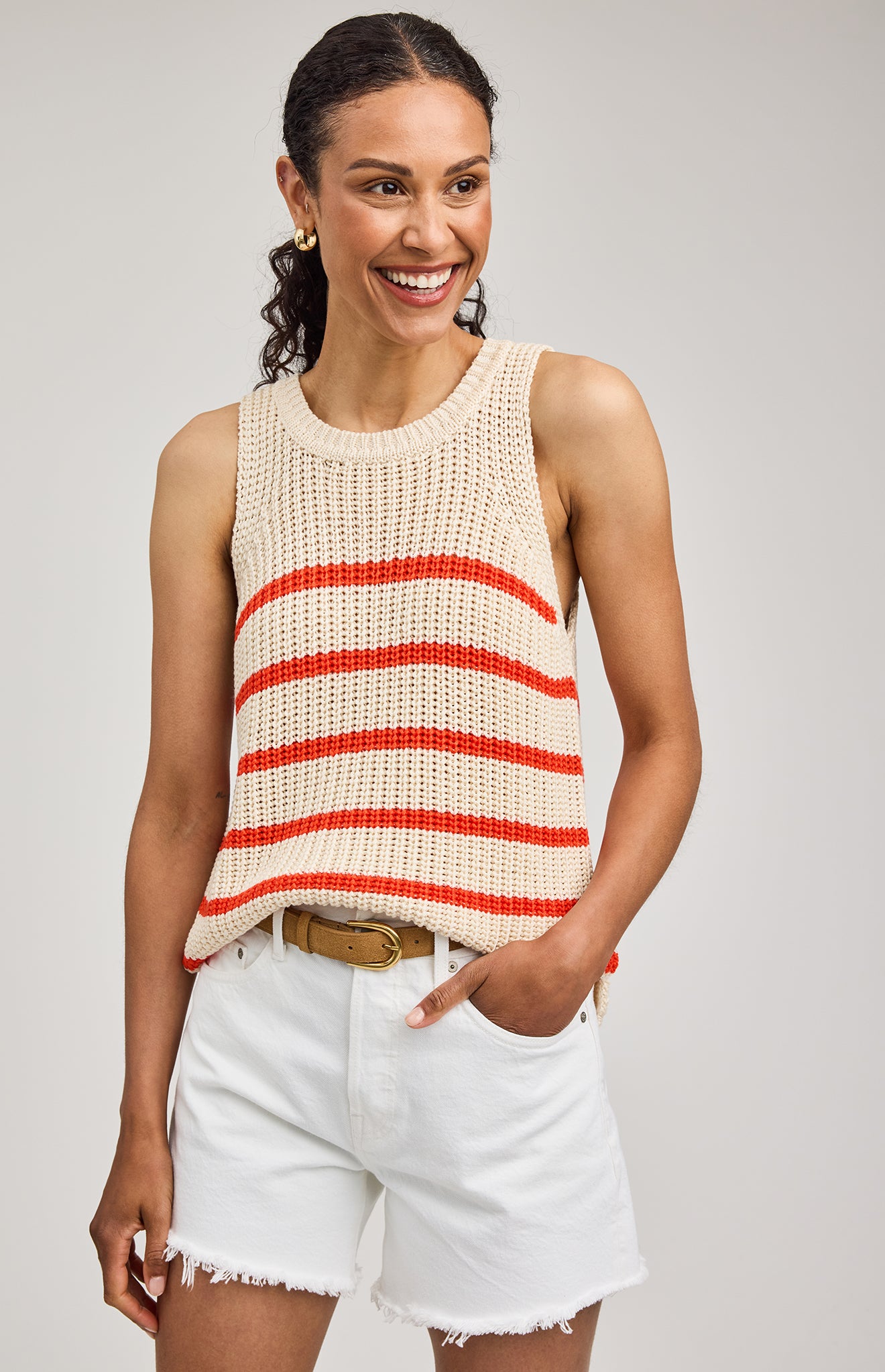 Andrea Knit Tank - Grenadine