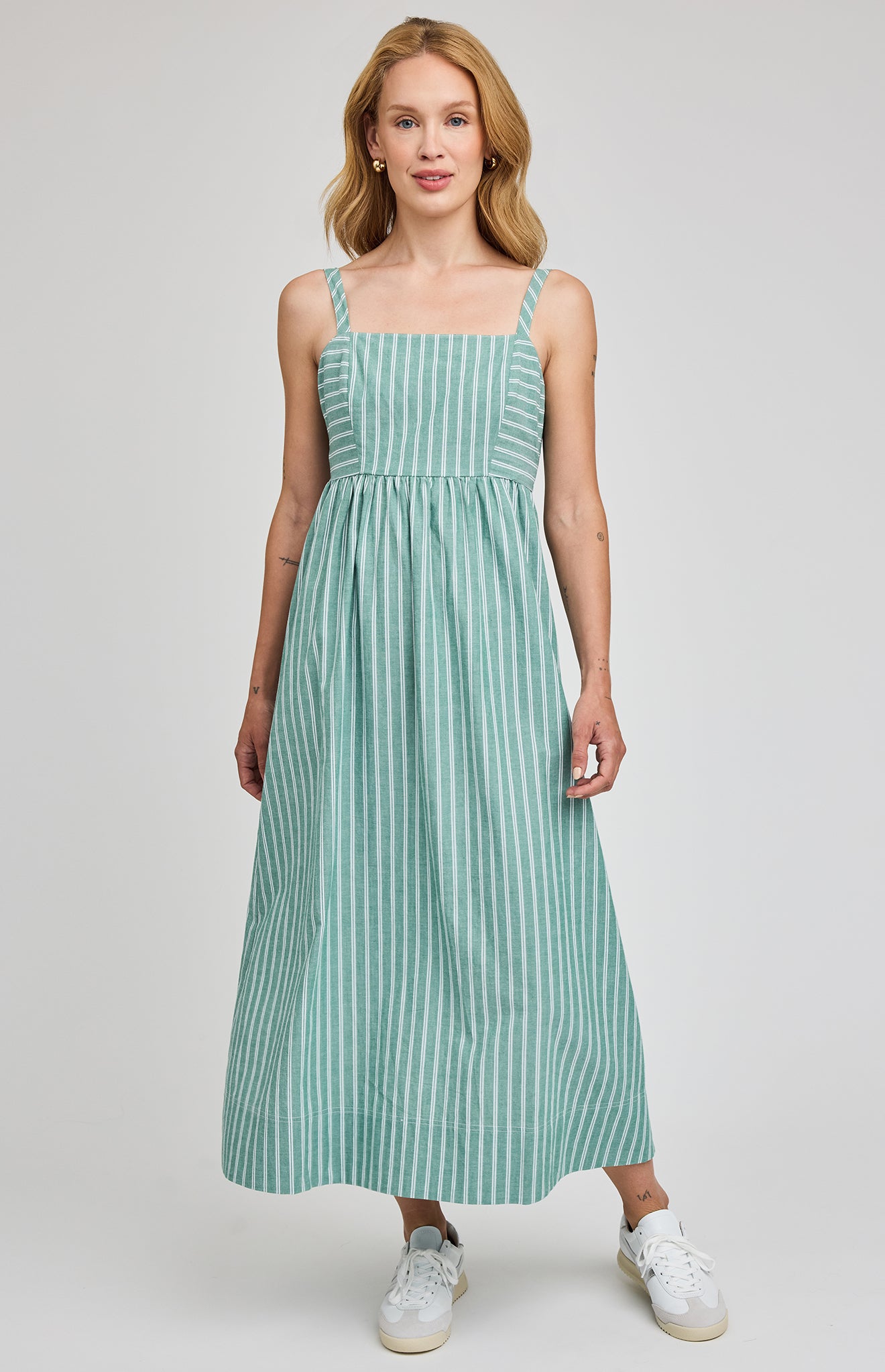 Alisha Dress - Kelly Stripe