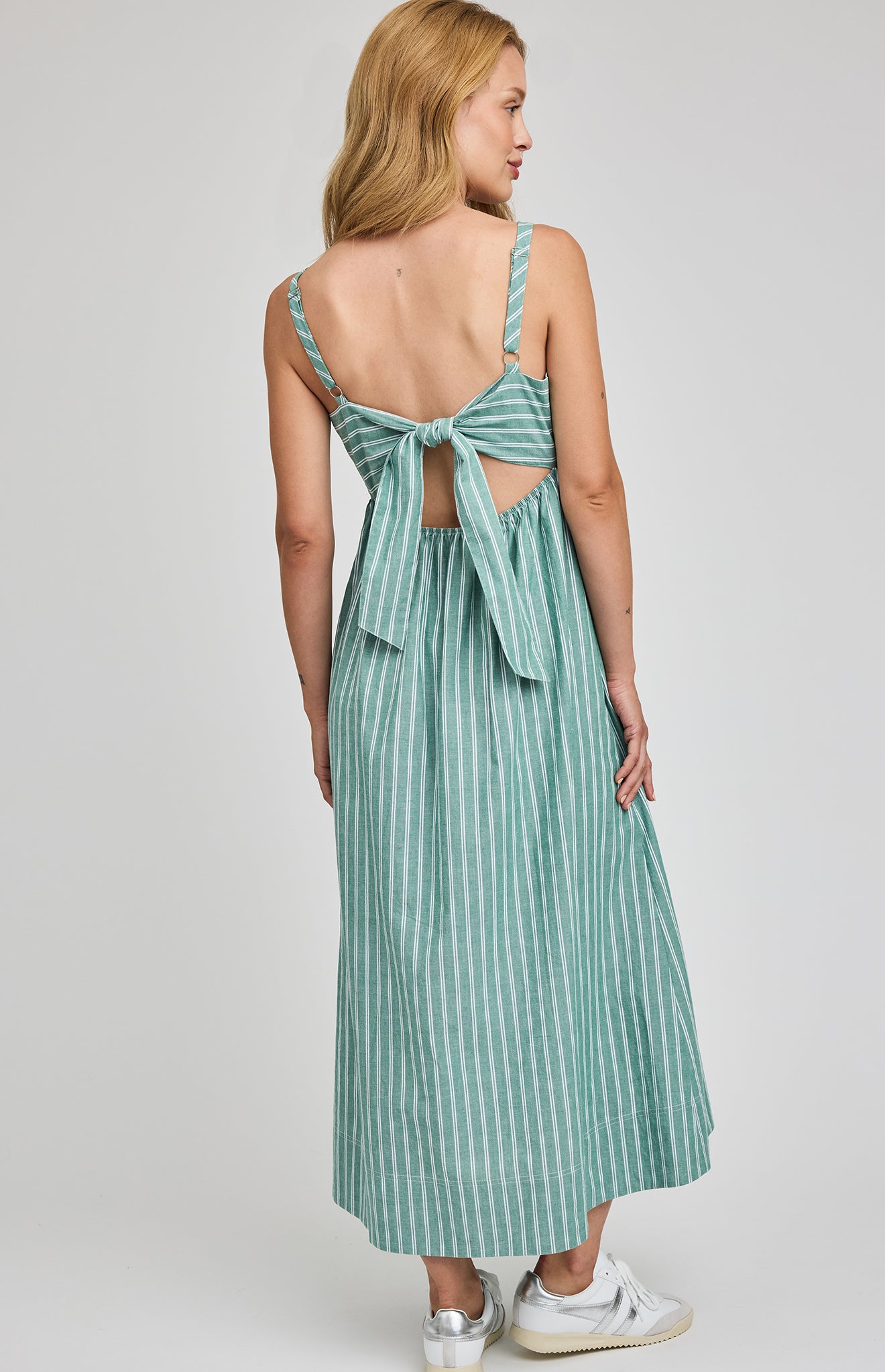 Alisha Dress - Kelly Stripe