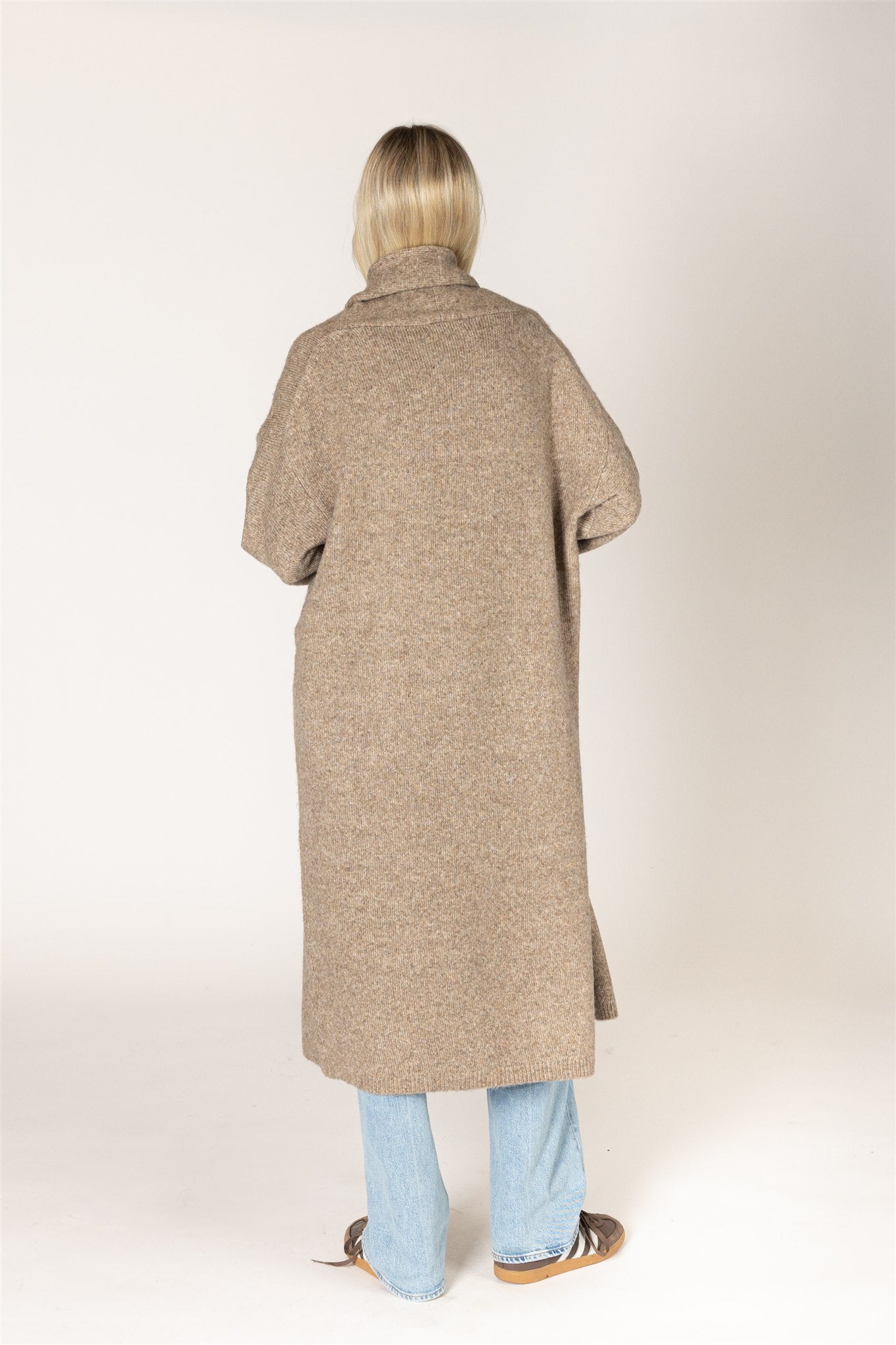 Hugh Luxe Open Cardigan - Earth