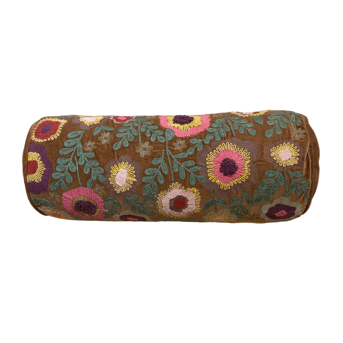 Wildflower Velvet Bolster