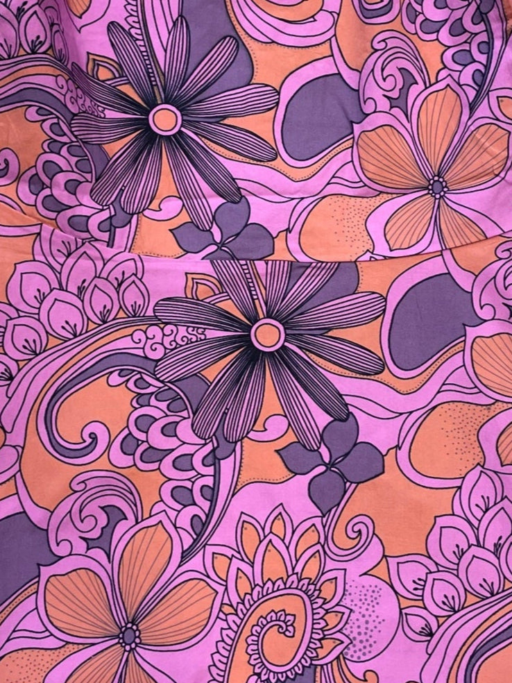 Lantern Dress in Poplin Print