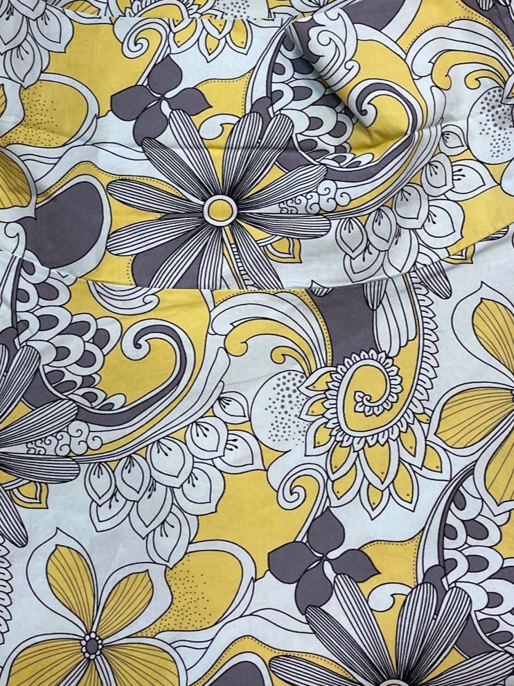 Lantern Dress in Poplin Print