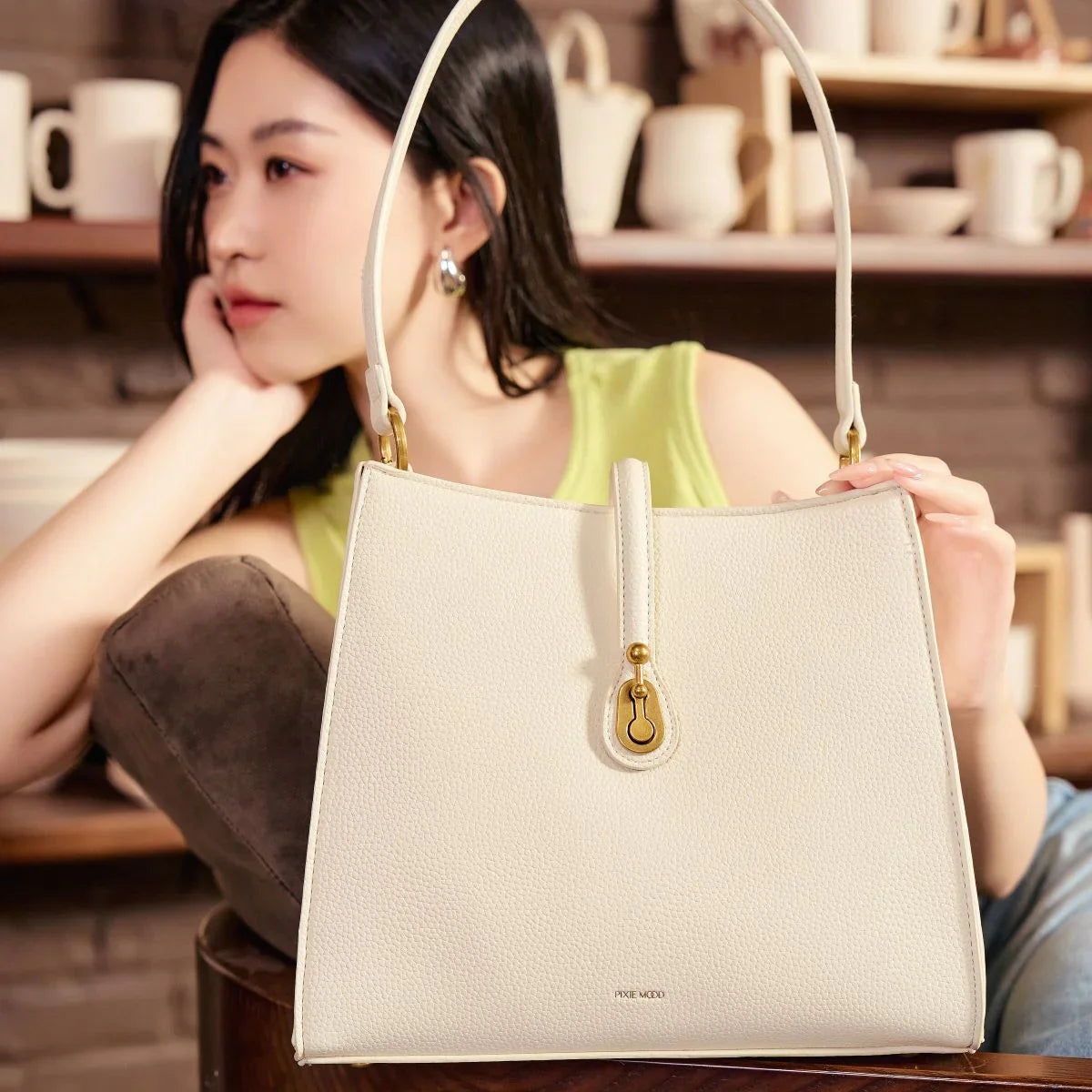 Lock Shoulder Bag