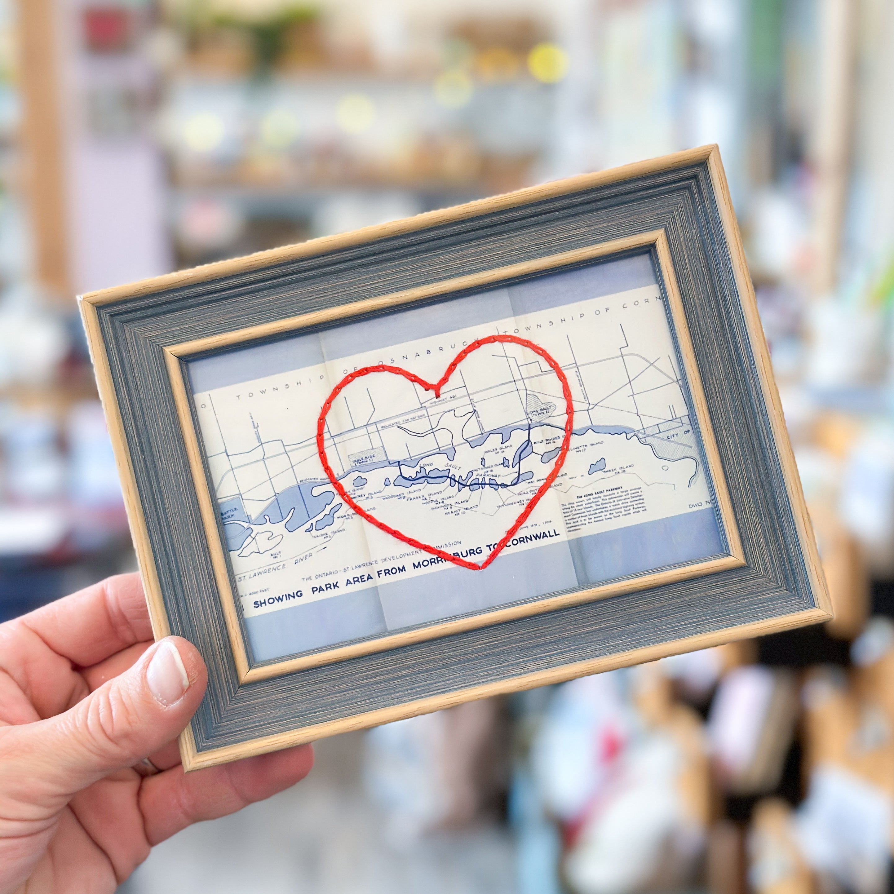 Long Sault Parkway Heart Map - 4x6