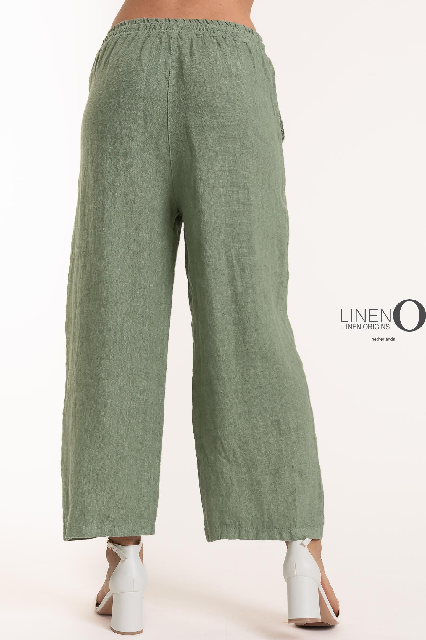 French Linen Pant with Drawstring