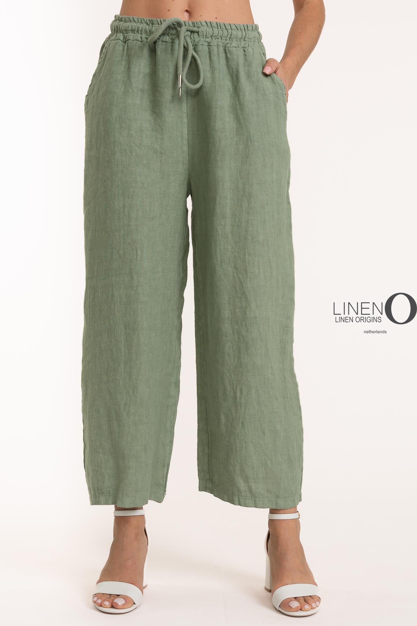 French Linen Pant with Drawstring