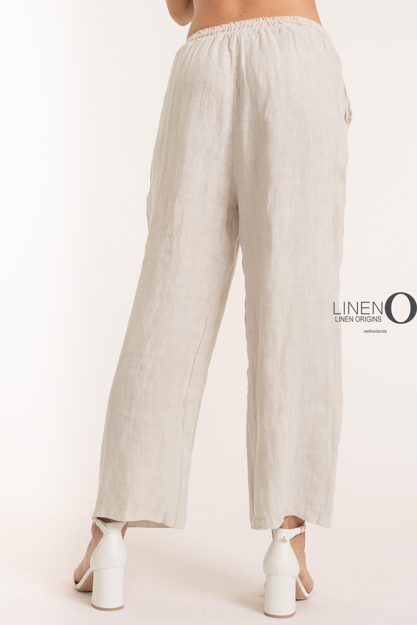 French Linen Pant with Drawstring
