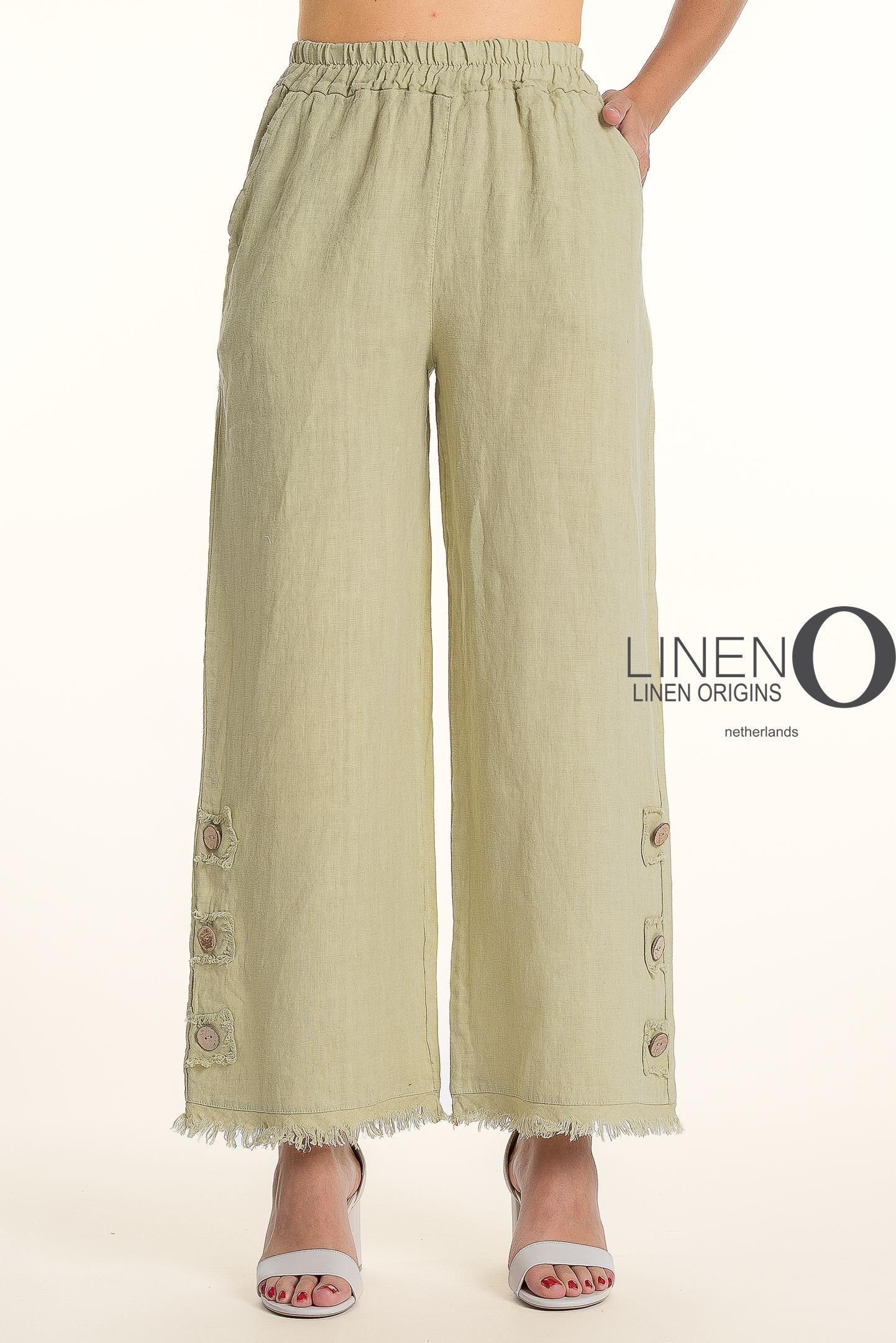 French Linen Pant - Wasabi