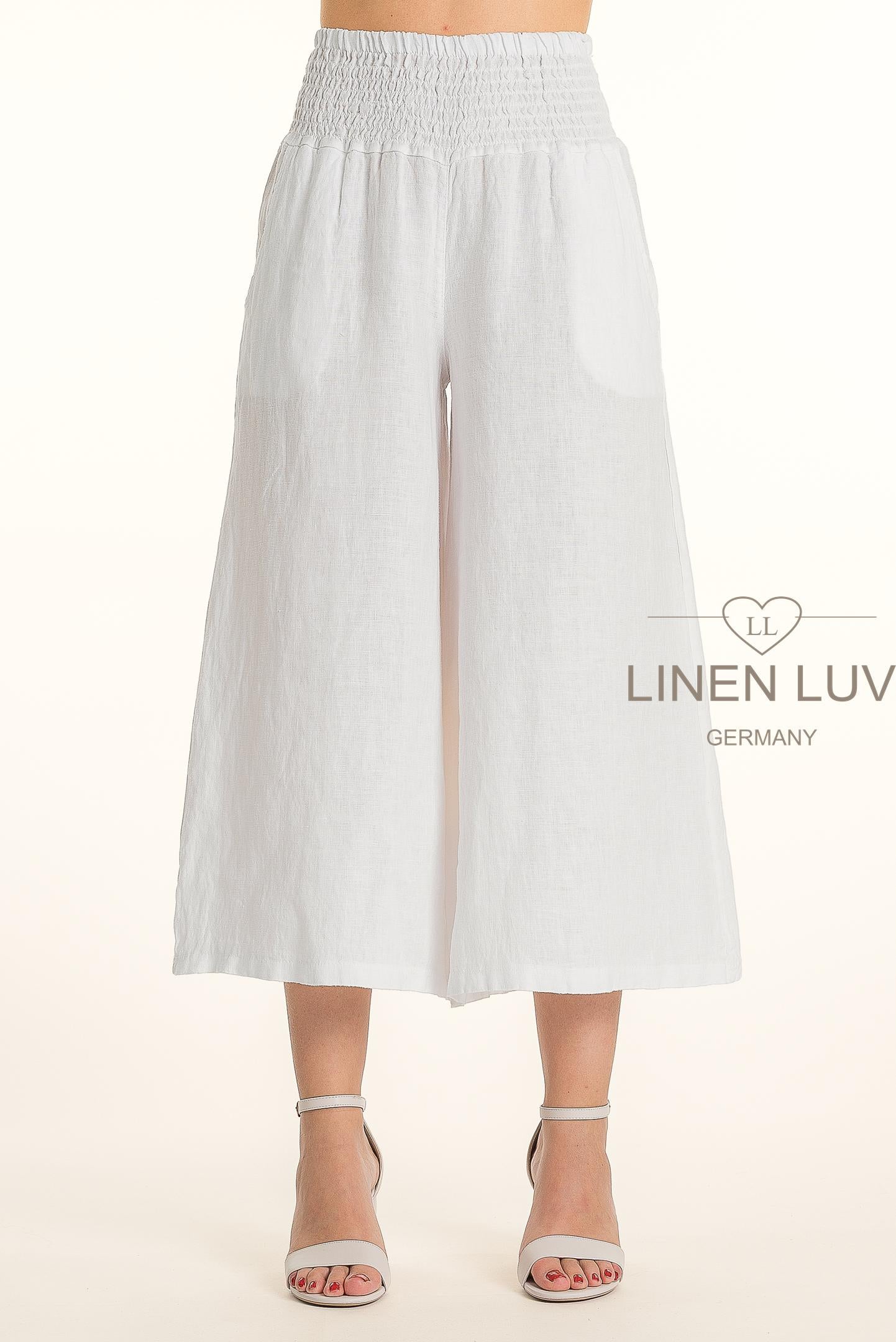 French Linen Cropped Pant
