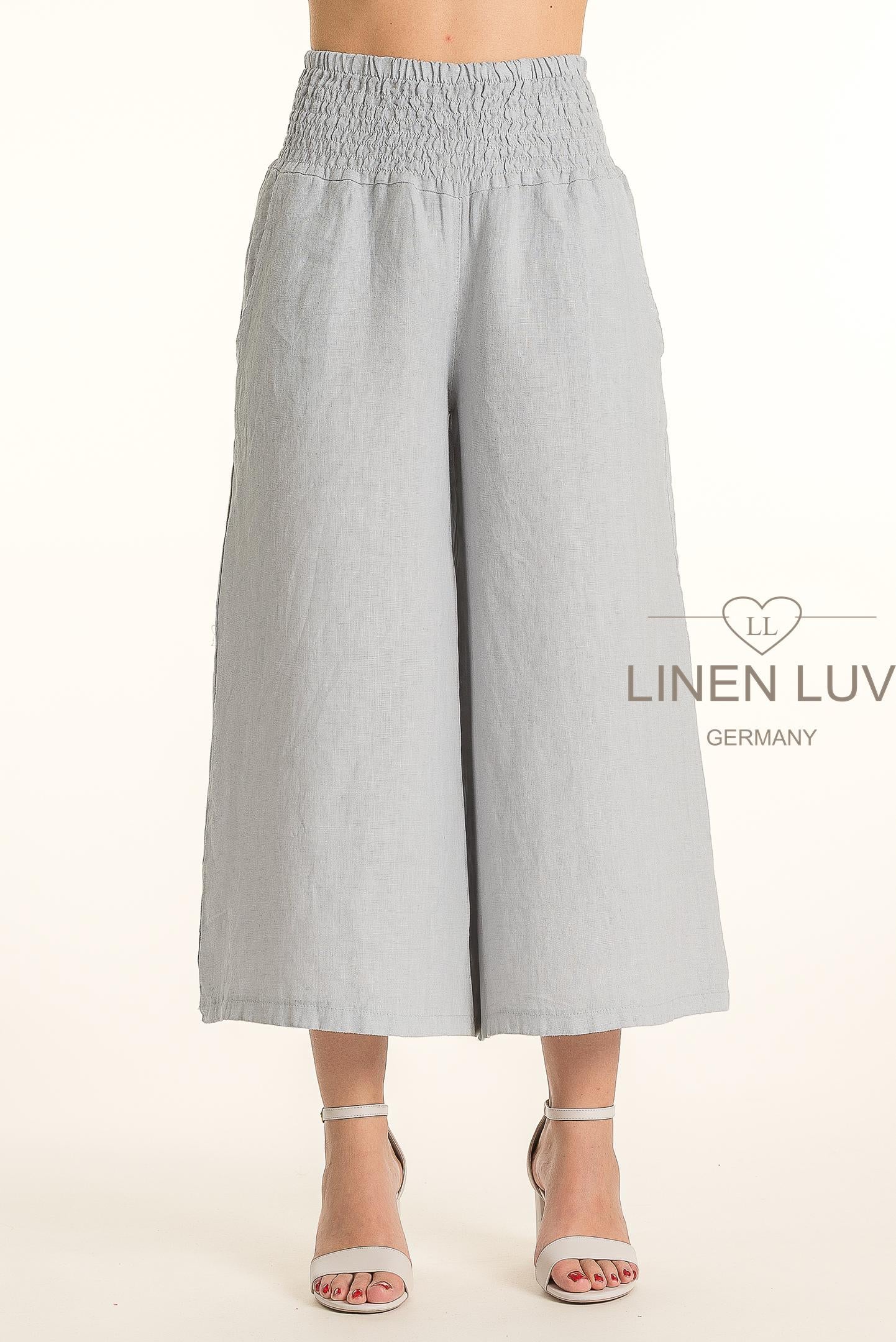 French Linen Cropped Pant