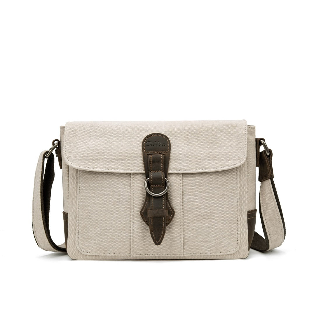 Canvas Shoulder Bag - Cream