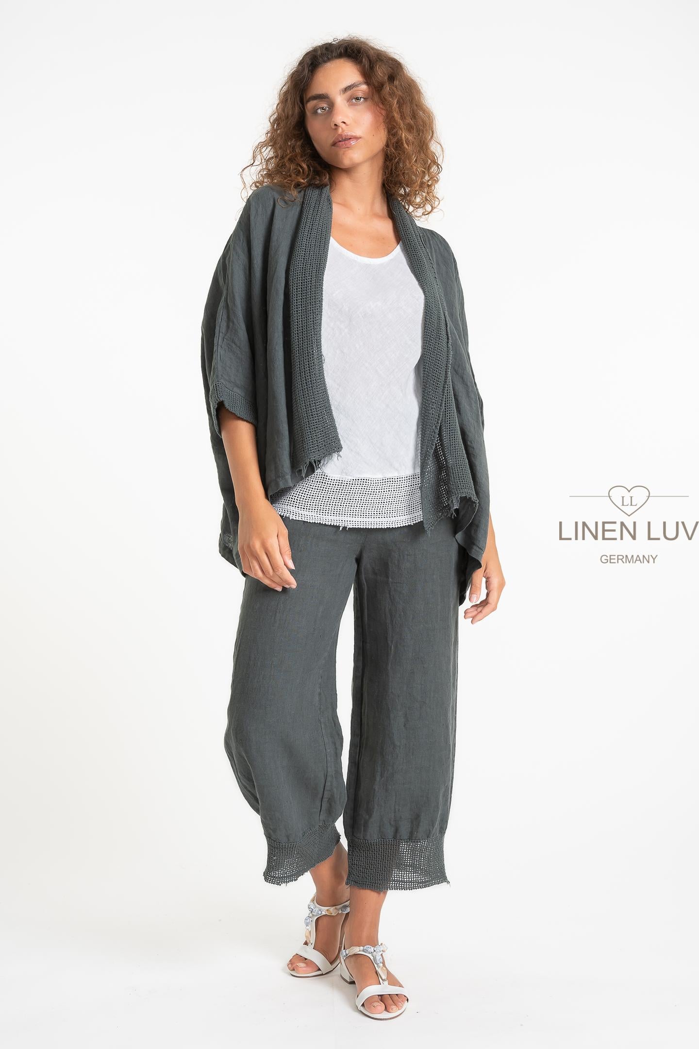 French Linen Cardi