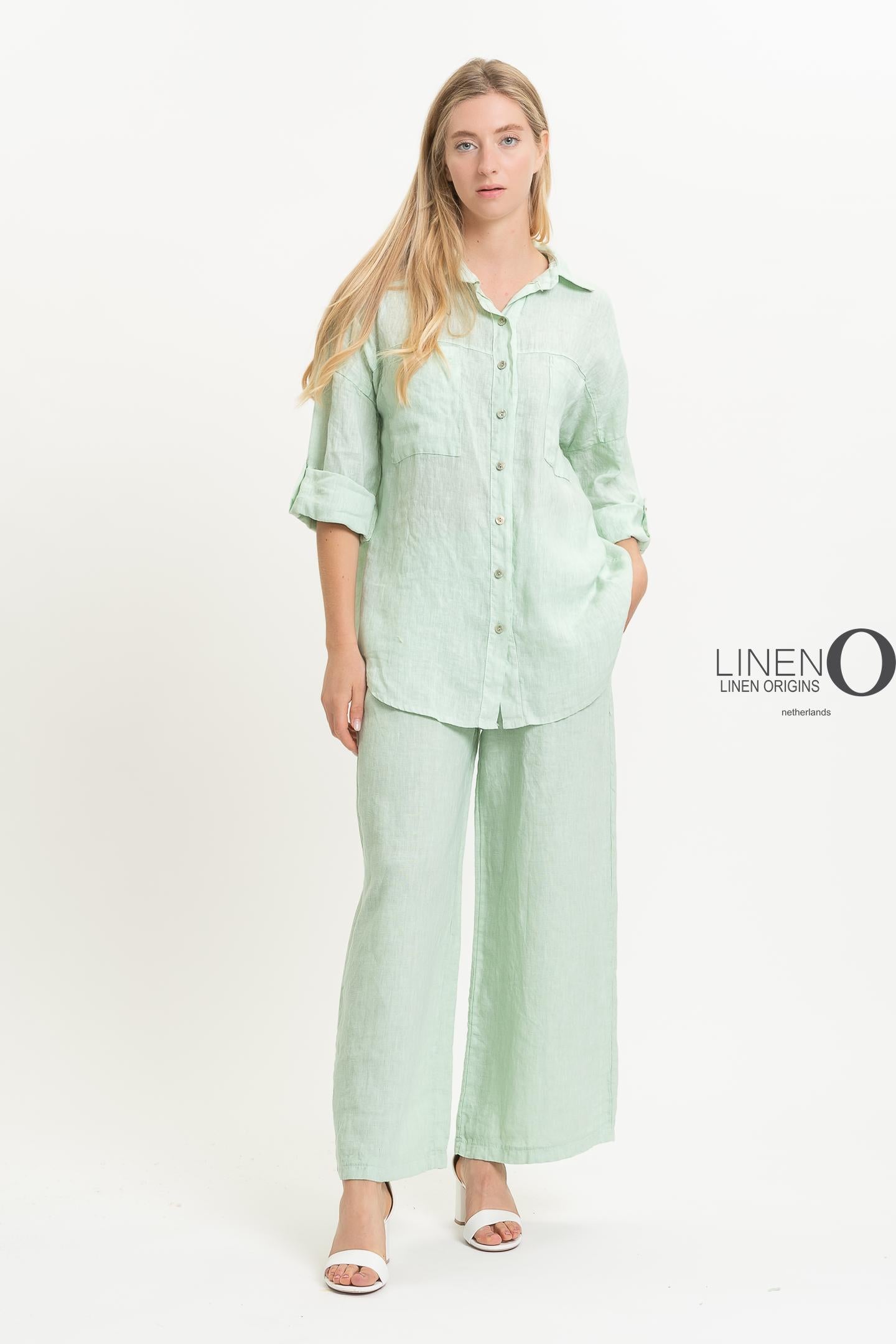 French Linen Button Up Shirt