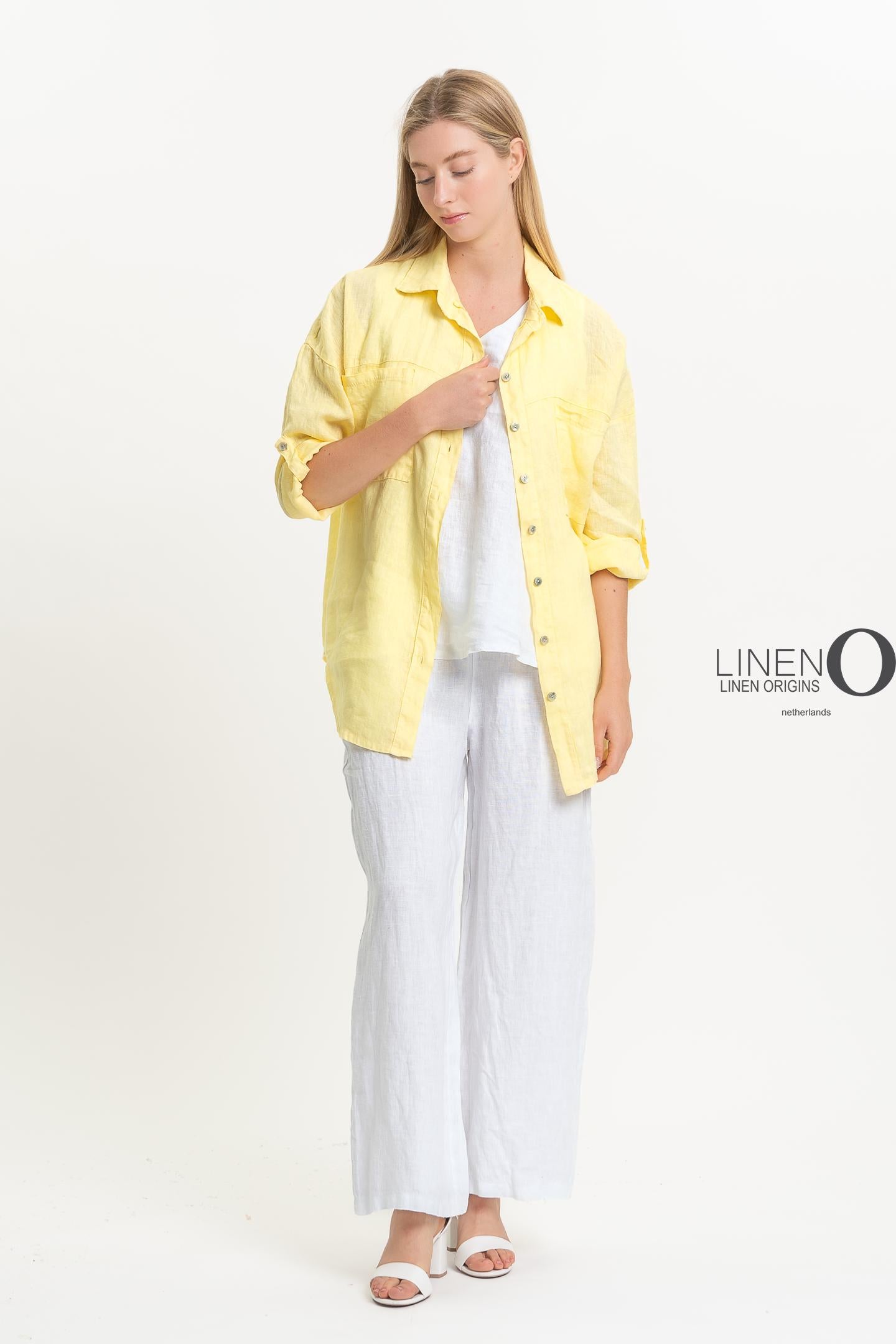 French Linen Button Up Shirt