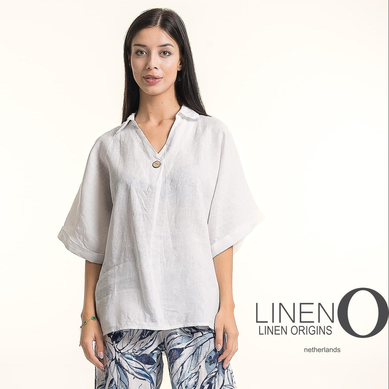 French Linen Blouse - White