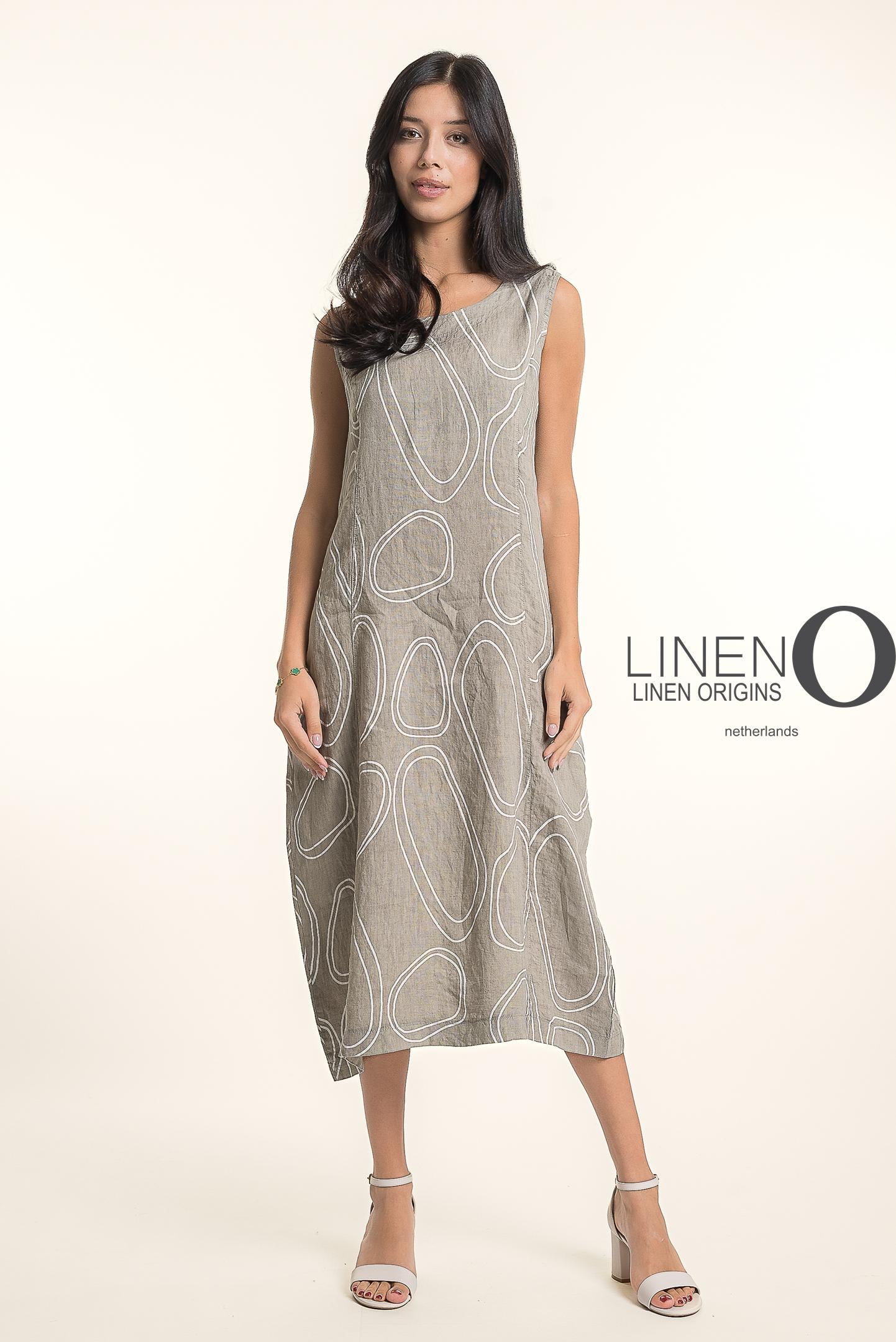 French Linen Dress - Fango