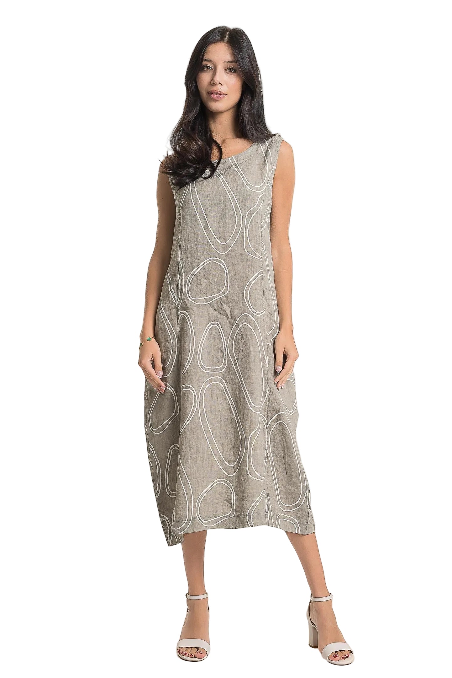French Linen Dress - Fango