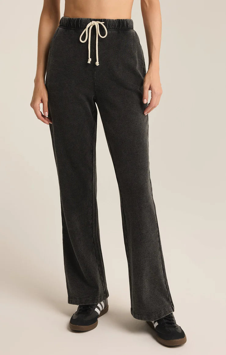 Hunter Knit Denim Pant - Washed Black