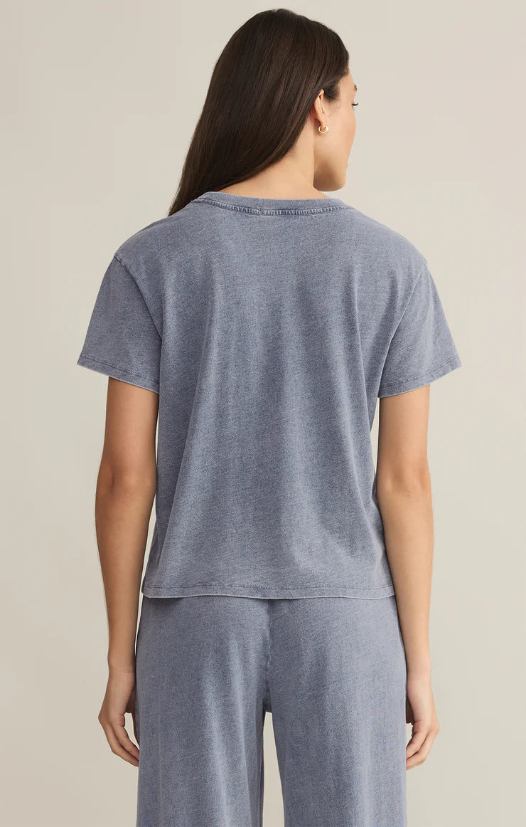 Go To Jersey Denim Tee - Medium Indigo