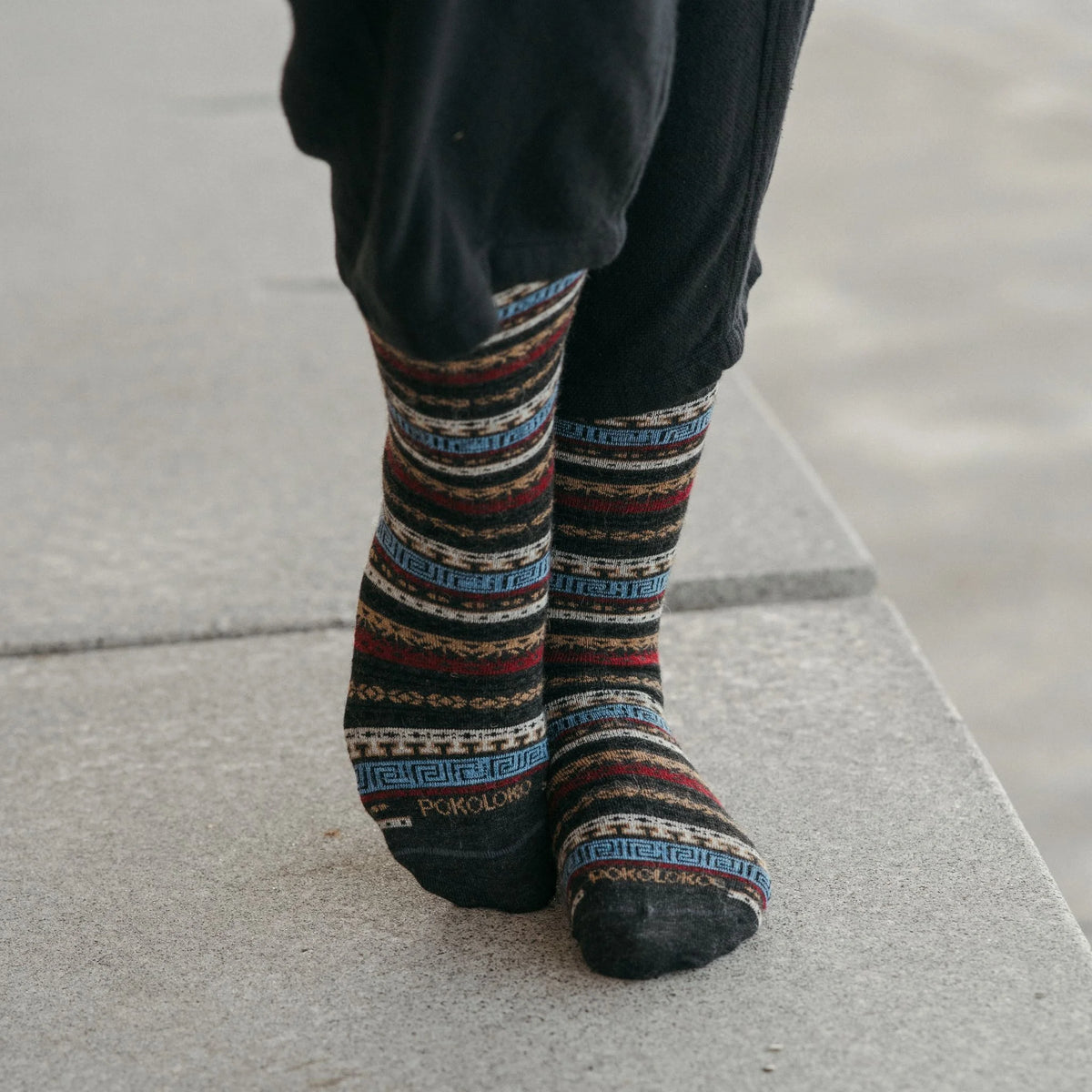 Alpaca Socks - Crew - Canyon