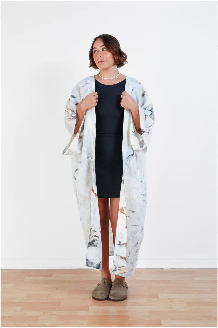 THE ECLIPSE | Tie Dyed Linen Belted Cover-Up